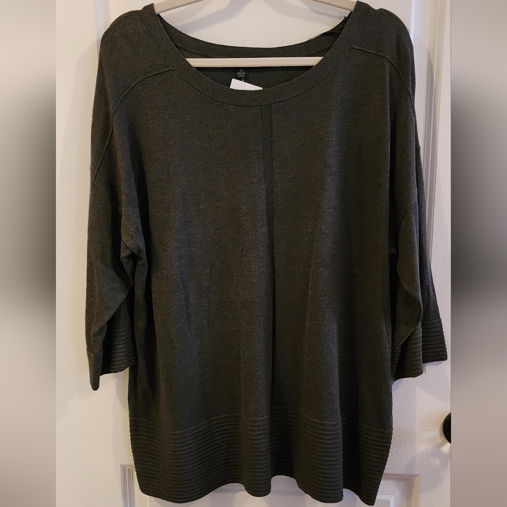 Cyrus olive sweater 1X NWT